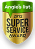 Angie's List 2012 and 2013 Super Service Award